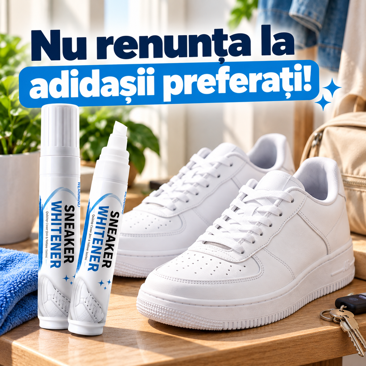 Pix pentru Albirea Adidașilor Albi din Piele și Piele Ecologică