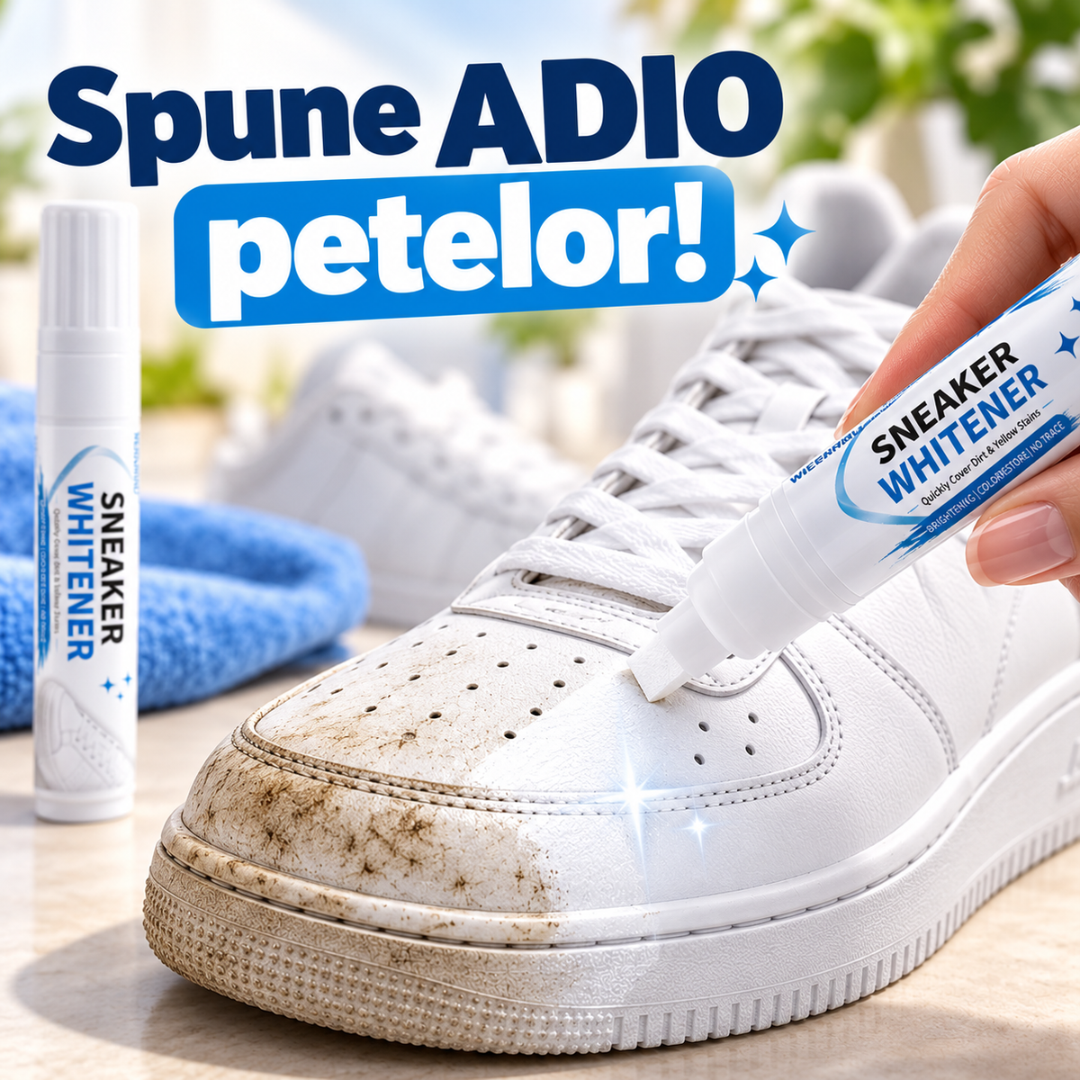 Pix pentru Albirea Adidașilor Albi din Piele și Piele Ecologică